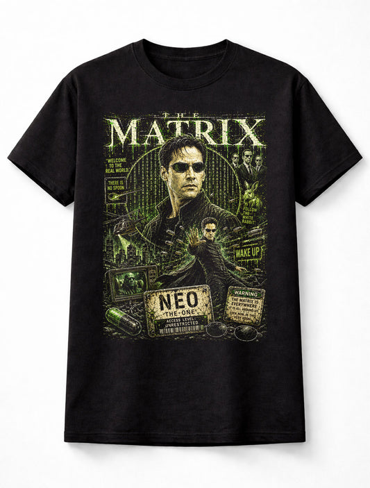 The Matrix Neo Morpheus Sci-Fi Movie Graphic Unisex T-Shirt