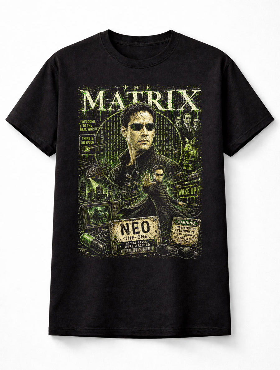 The Matrix Neo Morpheus Sci-Fi Movie Graphic Unisex T-Shirt