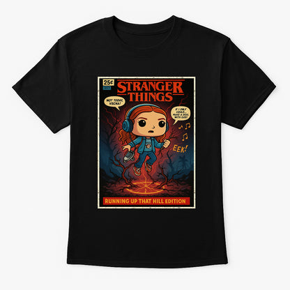 Stranger Things Max Mayfield Running Up That Hill Edition Retro Comic Cover Unisex T-Shirt