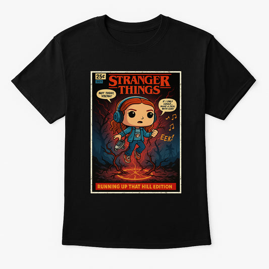 Stranger Things “Running Up That Hill” Comic Edition Unisex Adults & Kids Tee