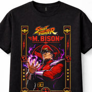 Street Fighter M Bison Capcom Retro Gaming Arcade Black Unisex T-Shirt