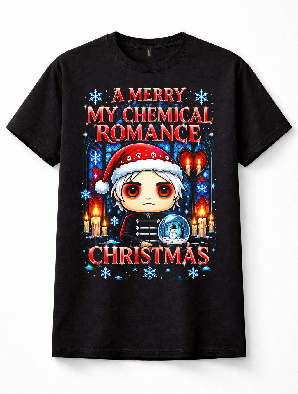 My Chemical Romance Merry Christmas Emo Rock Gothic Festive Unisex T-Shirt