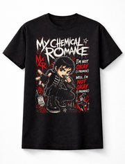 My Chemical Romance Inspired Graphic T-Shirt Emo Rock Band Style Tee Black Parade Aesthetic Red Black Grunge Adults & Kids Unisex T-Shirt