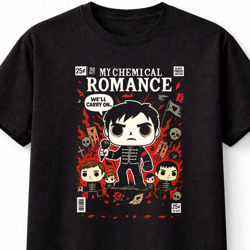 My Chemical Romance Red Pop MCR When I Was A Young Boy Adults & Kids Unisex T-Shirt