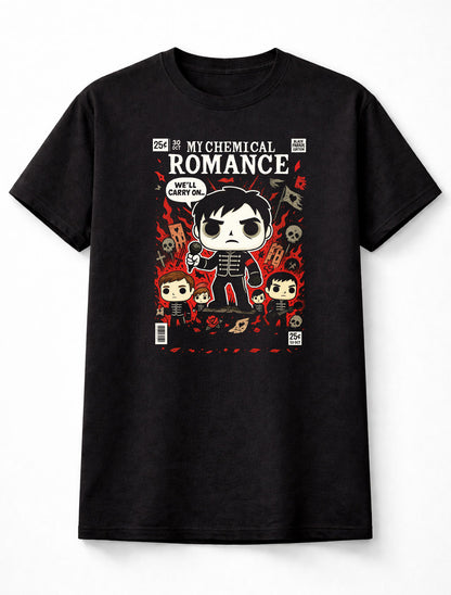 My Chemical Romance Red Pop MCR When I Was A Young Boy Adults & Kids Unisex T-Shirt