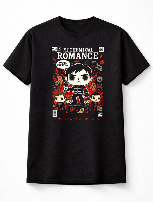 My Chemical Romance Red Pop MCR When I Was A Young Boy Adults & Kids Unisex T-Shirt