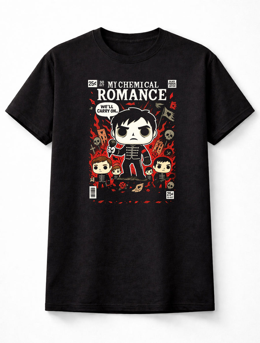 My Chemical Romance Red Pop MCR When I Was A Young Boy Adults & Kids Unisex T-Shirt