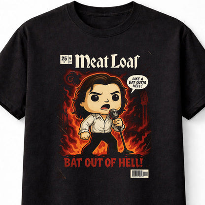 Meat Loaf Bat Out of Hell Classic Rock Album Adults & Kids Unisex T-Shirt