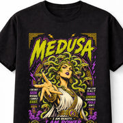 Medusa Greek Mythology Gorgon Snake Hair Horror Graphic Unisex T-Shirt
