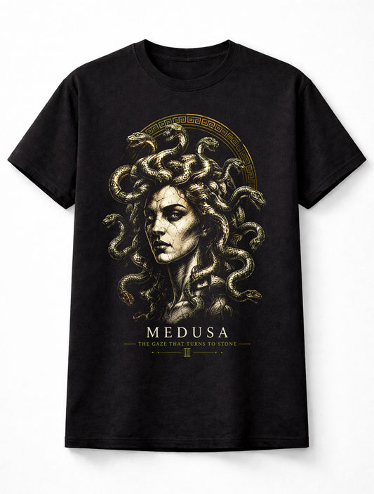 Medusa Greek Mythology Gorgon Snake Goddess Unisex T-Shirt