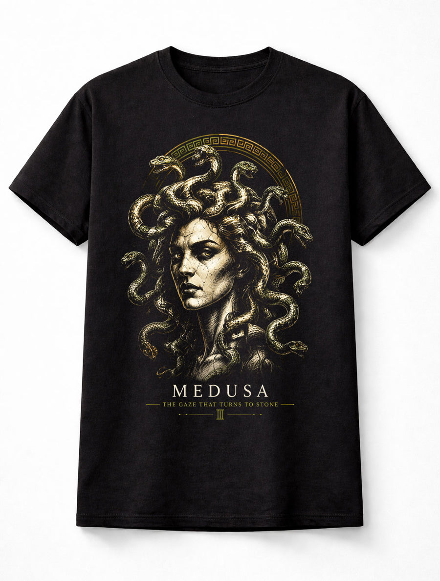 Medusa Greek Mythology Gorgon Snake Goddess Unisex T-Shirt