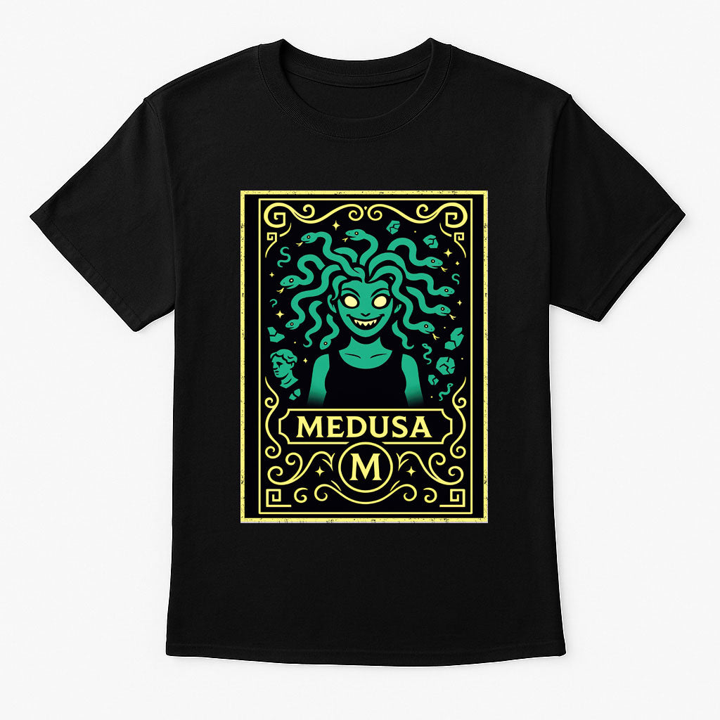 Medusa Serpent-Haired Monster Gothic Mythology Dark Alternative Unisex T-Shirt
