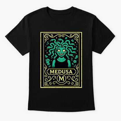 Medusa Serpent-Haired Monster Gothic Mythology Dark Alternative Unisex T-Shirt
