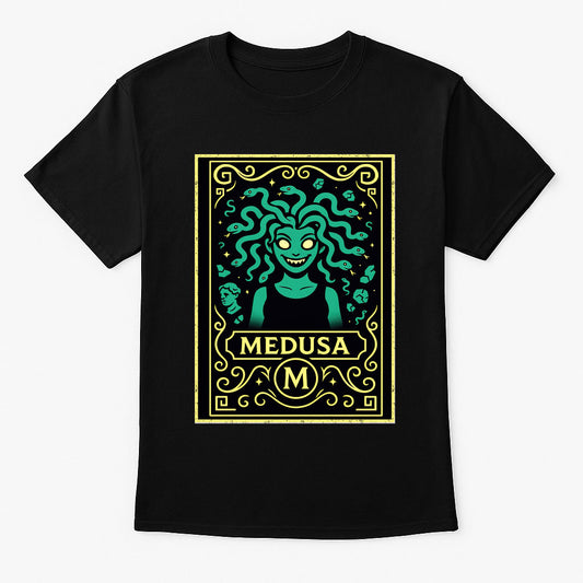 Medusa Serpent-Haired Monster Gothic Mythology Dark Alternative Unisex T-Shirt