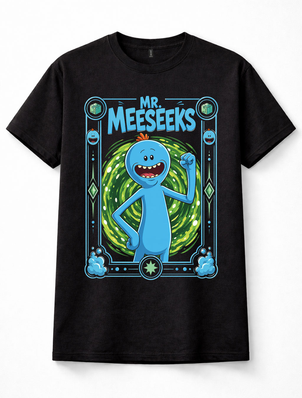 Rick and Morty Mr Meeseeks Portal Adult Swim Cartoon Unisex T-Shirt