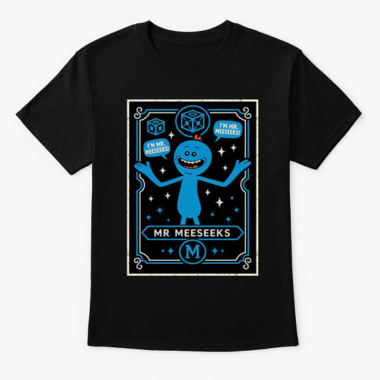 Mr. Meeseeks Retro Cartoon Unisex T-Shirt Rick and Morty Character Tee