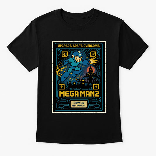 Mega Man 2 Retro Gaming Unisex T-Shirt NES Classic Robot Hero Tee