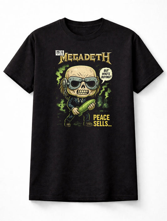 Megadeth Peace Sells… But Who’s Buying? Thrash Metal Album Cover Adults & Kids Unisex T-Shirt