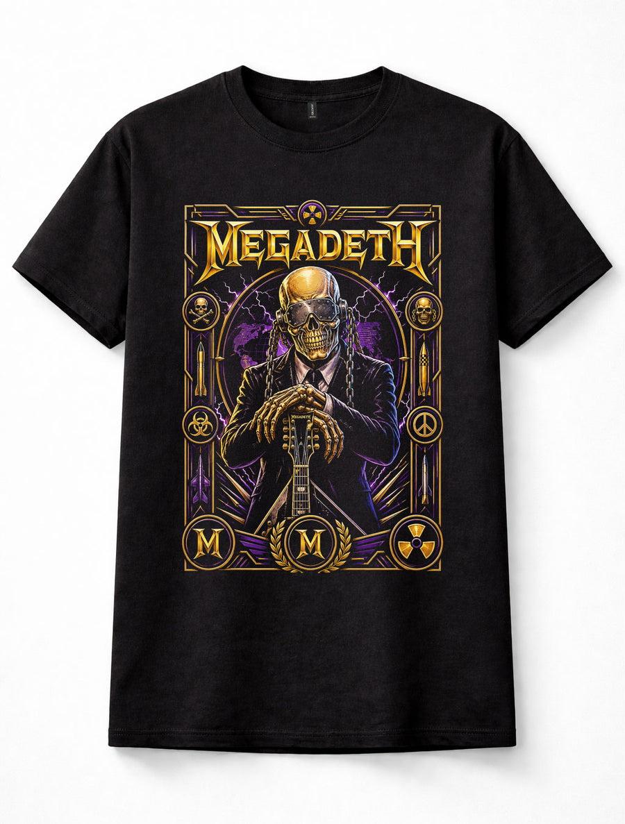 Megadeth Vic Rattlehead Thrash Heavy Metal Band Rock Music Unisex T-Shirt