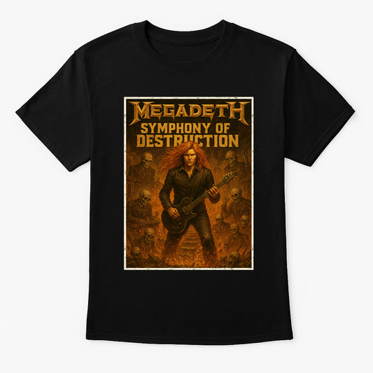 Megadeth Symphony of Destruction Unisex T-Shirt Thrash Metal Band Merch Tee