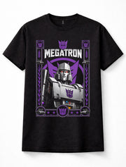Transformers Megatron Decepticon Robot Cybertron Retro Black Graphic Unisex T-Shirt