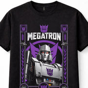 Transformers Megatron Decepticon Robot Cybertron Retro Black Graphic Unisex T-Shirt