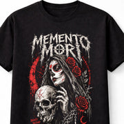 Memento Mori Gothic Skull Roses Death Occult Horror Unisex T-Shirt