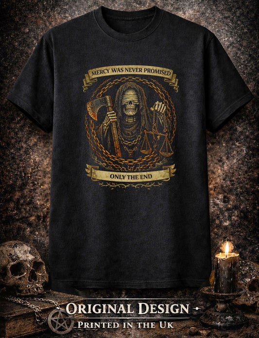 Grim Reaper T-Shirt Gothic Memento Mori Unisex Black Graphic Tee