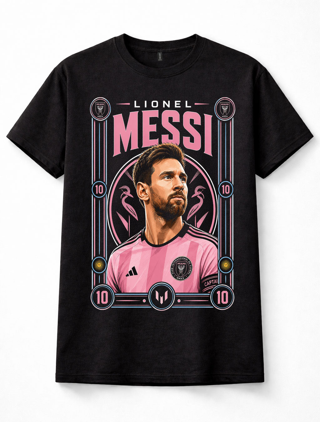 Lionel Messi Inter Miami Number 10 Argentina Football Legend Unisex T-Shirt