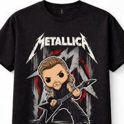 Metallica James Hetfield Chibi Cartoon Heavy Metal Unisex T-Shirt