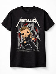 Metallica James Hetfield Chibi Cartoon Heavy Metal Unisex T-Shirt