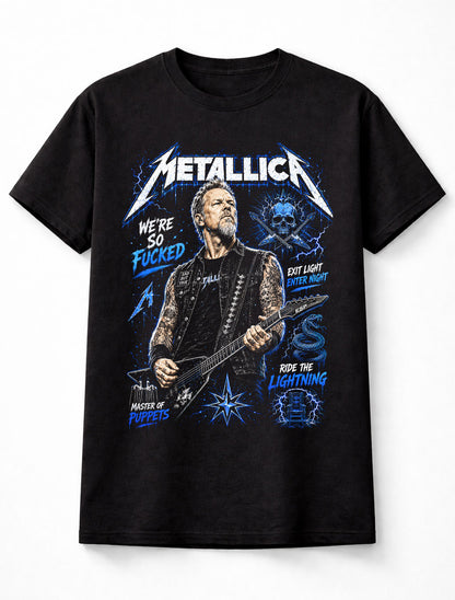James Hetfield Metallica Master Of Puppets Ride The Lightning Unisex T-Shirt