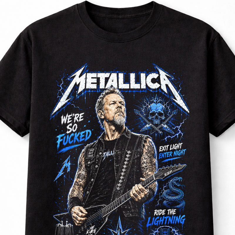James Hetfield Metallica Master Of Puppets Ride The Lightning Unisex T-Shirt