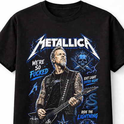 James Hetfield Metallica Master Of Puppets Ride The Lightning Unisex T-Shirt
