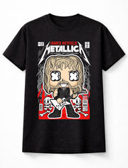 James Hetfield Metallica Pop Figure Heavy Metal Guitar Comic Unisex T-Shirt