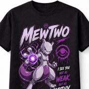 Pokemon Mewtwo Graphic Tee Psychic Legendary Anime Gaming Unisex T-Shirt