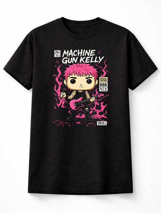 Machine Gun Kelly Pink Guitar Pop Punk Special Edition 666 Adults & Kids Unisex T-Shirt