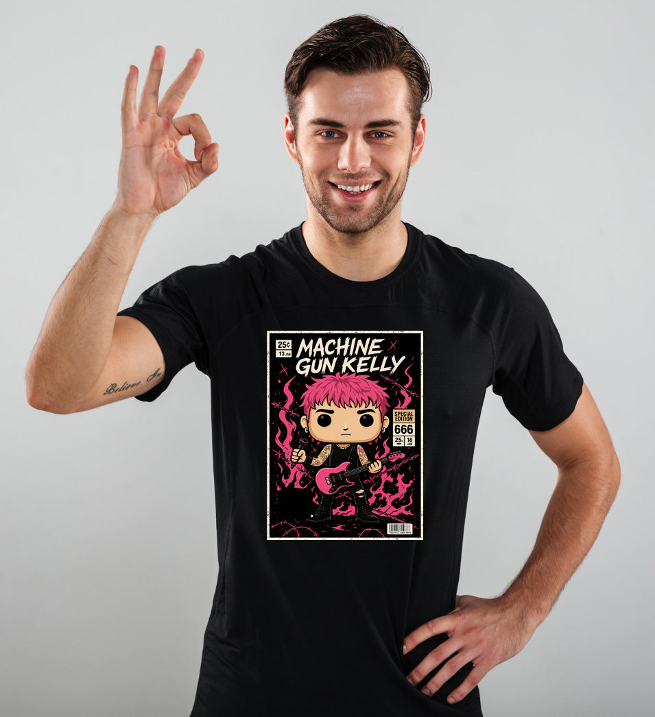 Machine Gun Kelly Pink Guitar Pop Punk Special Edition 666 Adults & Kids Unisex T-Shirt