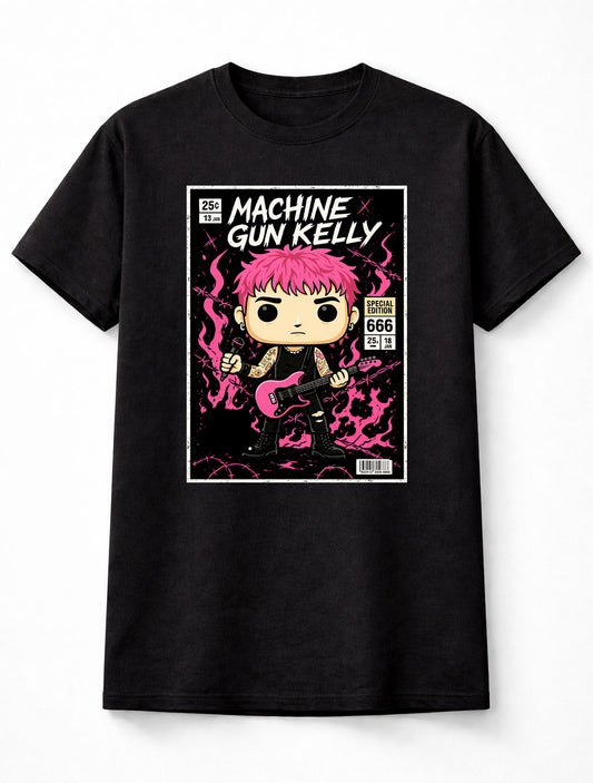 Machine Gun Kelly Pink Guitar Pop Punk Special Edition 666 Adults & Kids Unisex T-Shirt