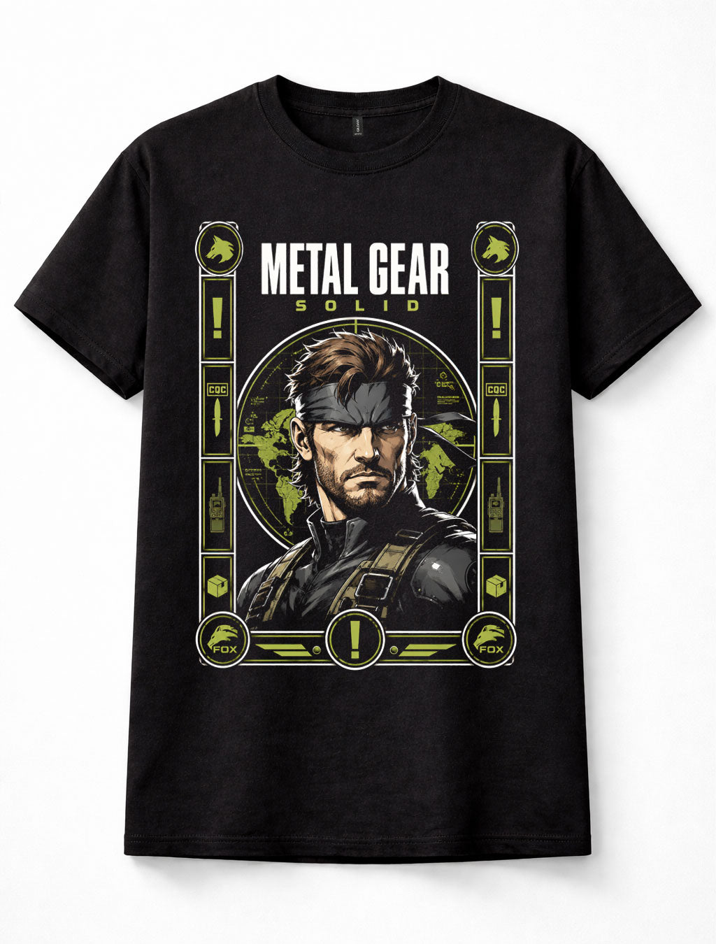 Metal Gear Solid Solid Snake Tactical Stealth Retro Gaming Unisex T-Shirt