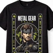 Metal Gear Solid Solid Snake Tactical Stealth Retro Gaming Unisex T-Shirt