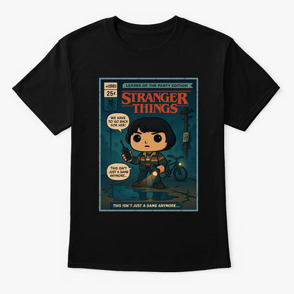 Stranger Things Mike Wheeler Leader of the Party Retro Comic Cover Unisex T-Shirt