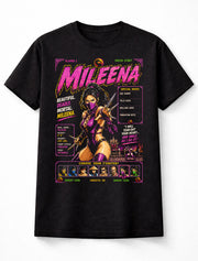 Mileena Mortal Kombat T-Shirt Retro Arcade Fighting Game Graphic Tee Classic Female Fighter Villain Character Shirt Sai Warrior Adults & Kids Unisex T-Shirt