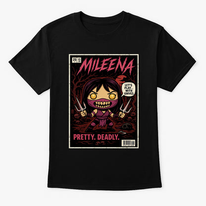 Mortal Kombat Mileena “Pretty. Deadly.” Unisex T-Shirt – Sai-Wielding Assassin Fighter Tee
