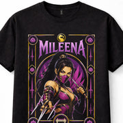 Mortal Kombat Mileena MK Gaming Ninja Fighter Retro Black Unisex T-Shirt