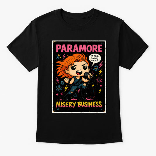 Paramore Misery Business Pop Punk Funko Pop Style Unisex T-Shirt