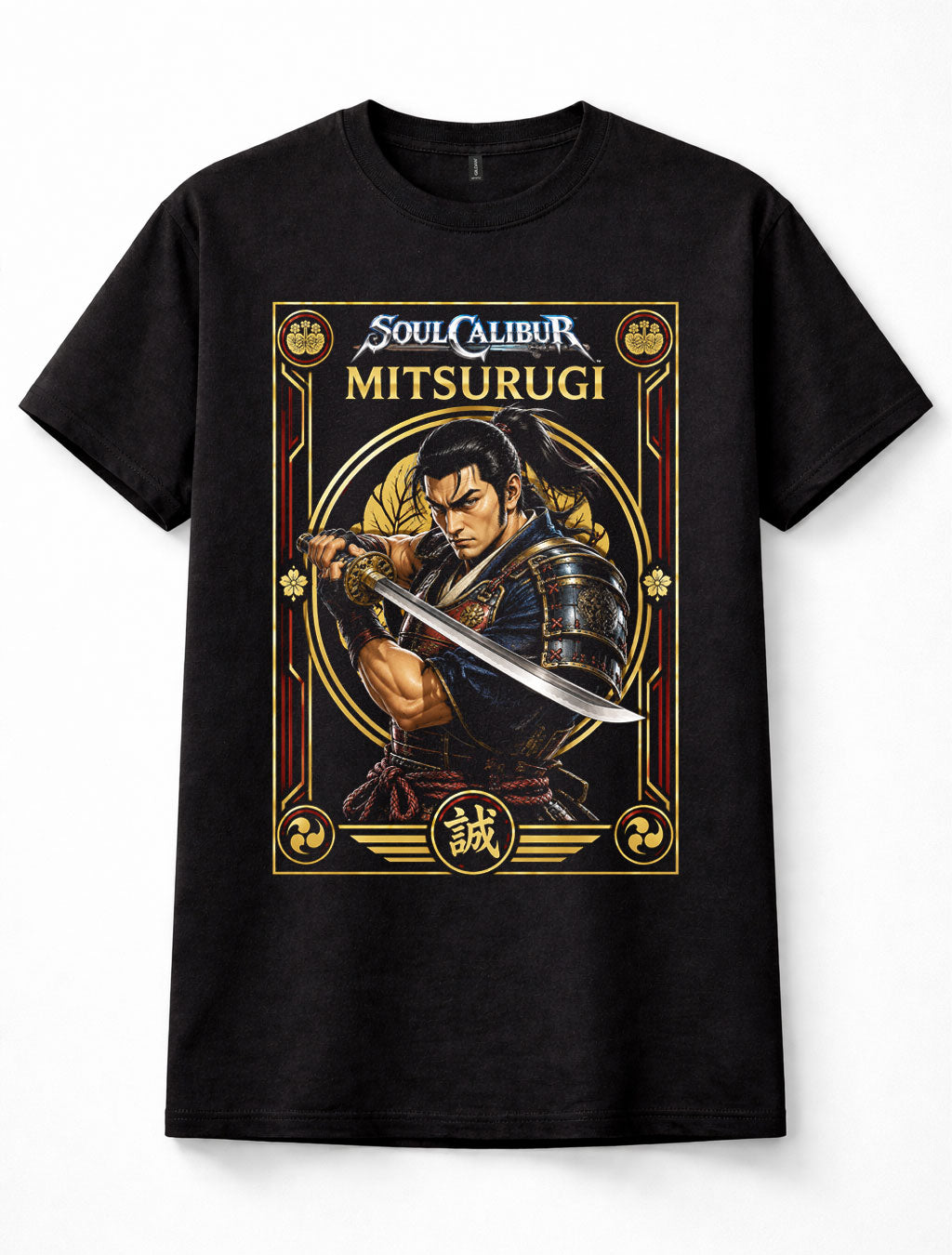 Soul Calibur Mitsurugi Samurai Katana Fighting Game Black Unisex T-Shirt