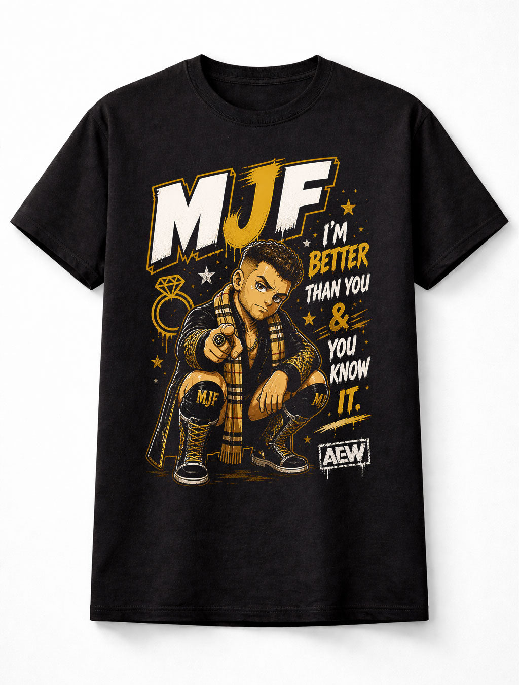 MJF AEW Wrestling Better Than You Champion Unisex T-Shirt