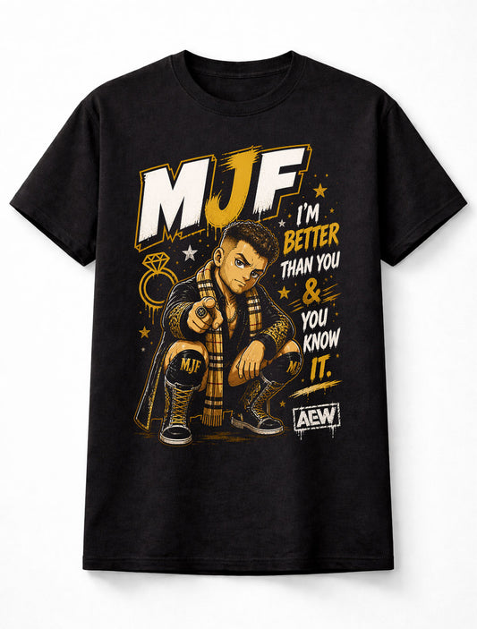 MJF AEW Wrestling Better Than You Champion Unisex T-Shirt