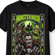 Monster Mash Female Monsters Vampire Werewolf Halloween Gothic Unisex T-Shirt